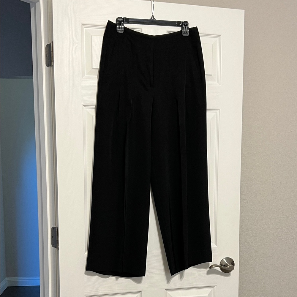 Banana Republic Pleated wide leg Black Women's Pants